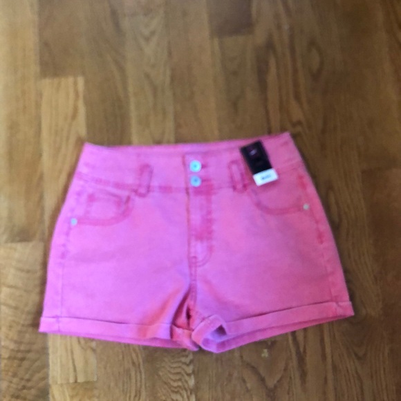 No Boundaries Shorts Nwt Pink High Rise Corset Jean Shorts 3 Poshmark